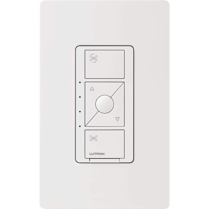 Lutron Caseta Smart Fan Speed Control Switch (Lutron Smart Hub Required), Single-Pole, PD-FSQN-WH, White - Image 2