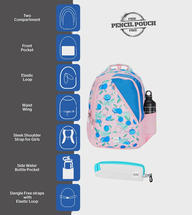 وايلد كرافت حقيبة ظهر وايلدكرافت وردي للبنات سعة  لتر