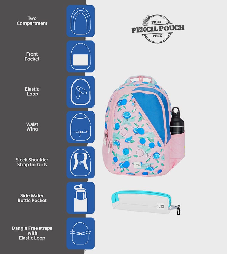 WILDCRAFT WIKI GIRL-1 Wildcraft Backpacks Pink 22L - Image 2
