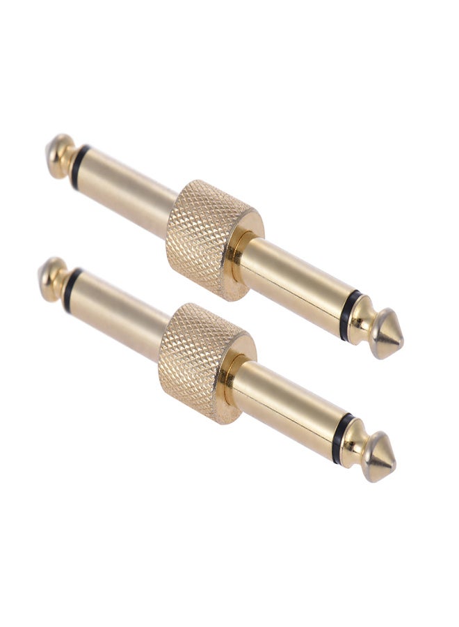 2 Pack 1/4 Inch 6.35mm Guitar Effect Pedal Coupler Connector Straight Type Guitar Pedal Board Accessory - Image 5