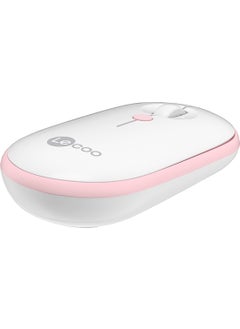 lecoo Lenovo WS212 Wireless 1600DPI 4-Button Optical Mouse White & Pink  - Image 3