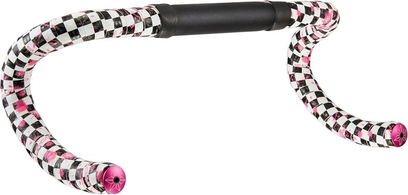 SUPACAZ Bike Handlebar Tape – Super Sticky Kush Bicycle Bar Tape – Ano Pink Plugs – 220 x 3 cm Rad Design - Image 3