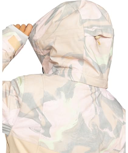 Roxy Women's Dawnrae Parka Jacket – 10K Waterproof, Insulated Snowboard Jacket, PFAS-Free, Pebble Swirl, Medium - Image 3