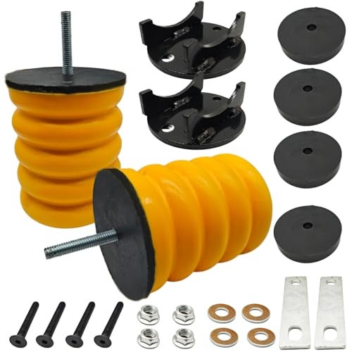 DAZZLAIT SSR12754 Springs Helper Bump Stops Fit for Ford F250 F350 Super Duty 4x2 4x4 models Rear Leaf Spring Suspension Kit Set of 2 - Image 1