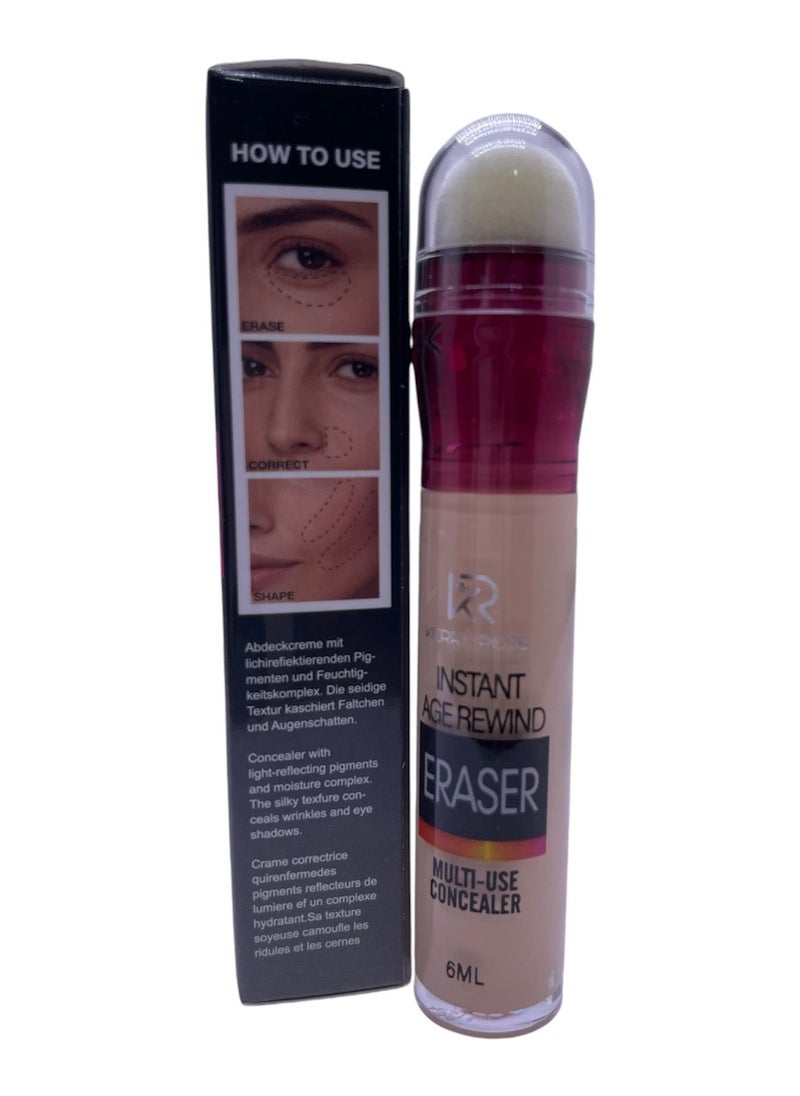 Creamy concealer with medium build coverage. It gives the skin a satin texture, and with its unique formula, it is non-greasy and provides 12-hour hold