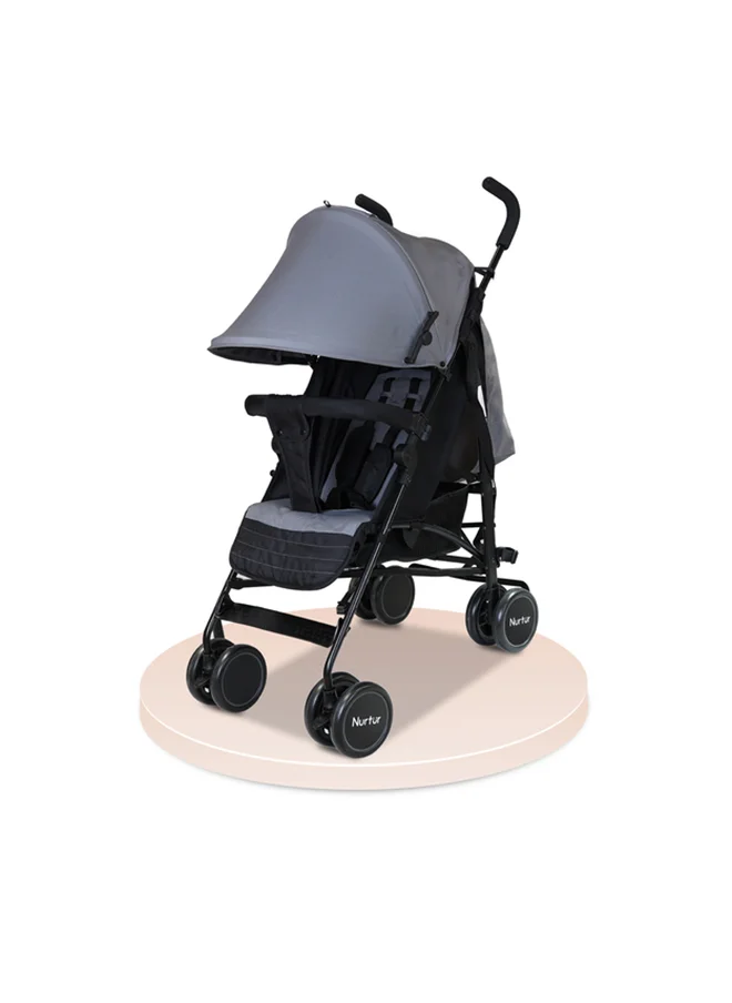 نورتر Archer Lightweight Stroller 0 To 36 Months Storage Basket Detachable Bumper 5 Point Safety Harness Compact Design