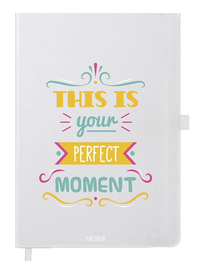 Theodor Designer A5 Thick White Hardcover Notebook This Is Your - Image 1
