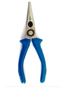PEDWAL PEDWAL Blue Long Nose Pliers 20cm 200mm Comfort Grip High Carbon Steel Plastic Suitable for Live Wire Household Use Excellent Wire Cutting Ability 1 Piece  - Image 1