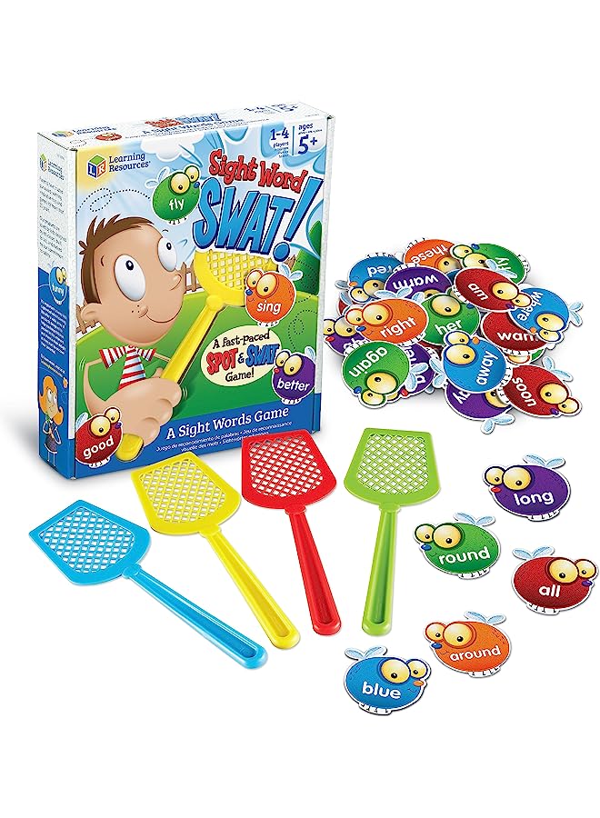 Learning Resources Resources Sight Word Swat a Sight Words Game - 114 Pieces, Ages 5+ Phonic Games for Kids, Educational Games, Sight Word Games. Brain Games for Kids - Image 1