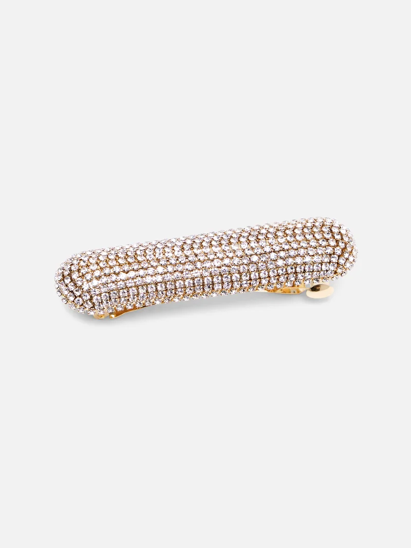 Lichi Oval rhinestone hair clip