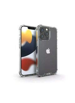 For Apple iPhone 13 Pro Max Shockproof King Kong Back Defender Cover , Defender Corners and Semi Transparent Back Compatible With Apple iPhone 13 Pro Max (6.7') (Clear)