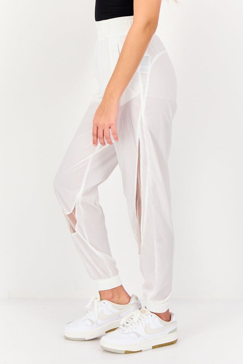 Nike Women Standard Fit Training Track Pants, White - Image 3