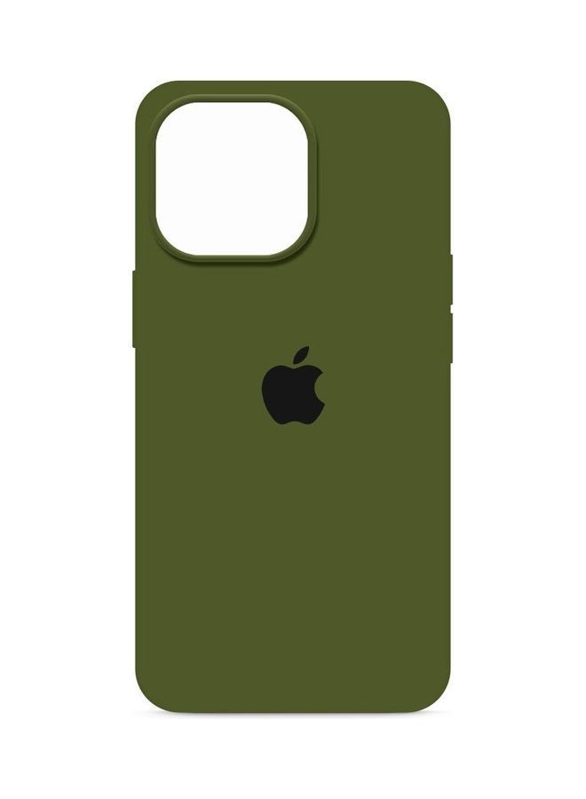 NIBEMINENT Silicone Case Cover Liquid Gel Soft Ultra Slim Shockproof Back Full Body Protection For Apple iPhone 14 Pro Max 6.7 inch Forest Green - Image 2