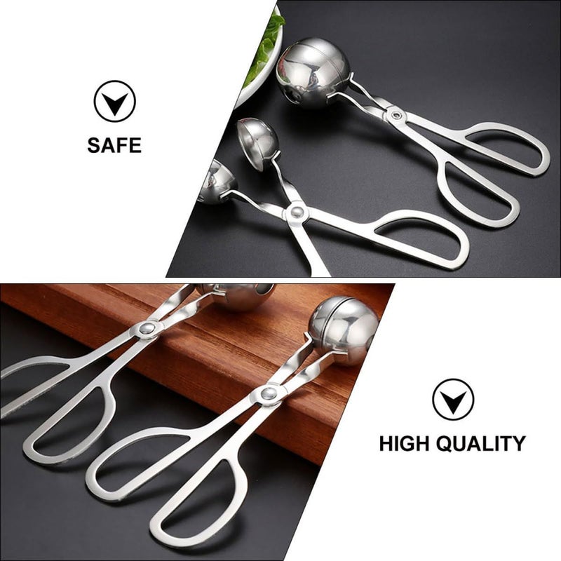 Stainless Steel Meatball Maker Set 2pcs 3.5cm Kitchen Tool - Image 4