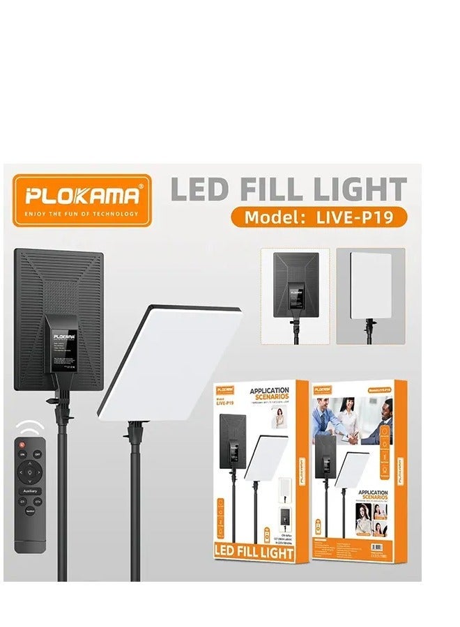 Plokama , P19 Live , Professional Photography Videography LED Fill Lights | Adjustable Brightness for Stunning Visuals - Image 1
