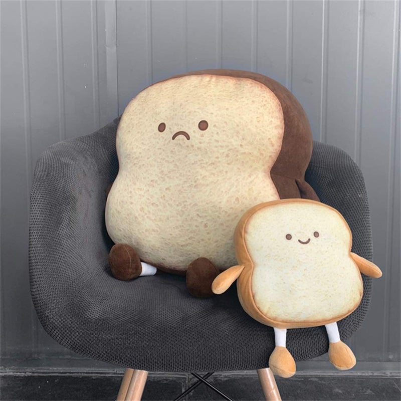 VHYHCY Toast Bread Pillow Funny Food Plush Toy Pillows Small Cute Stuffed Plush Toast Sofa Pillow (Toast Bread,Golden) - Image 4