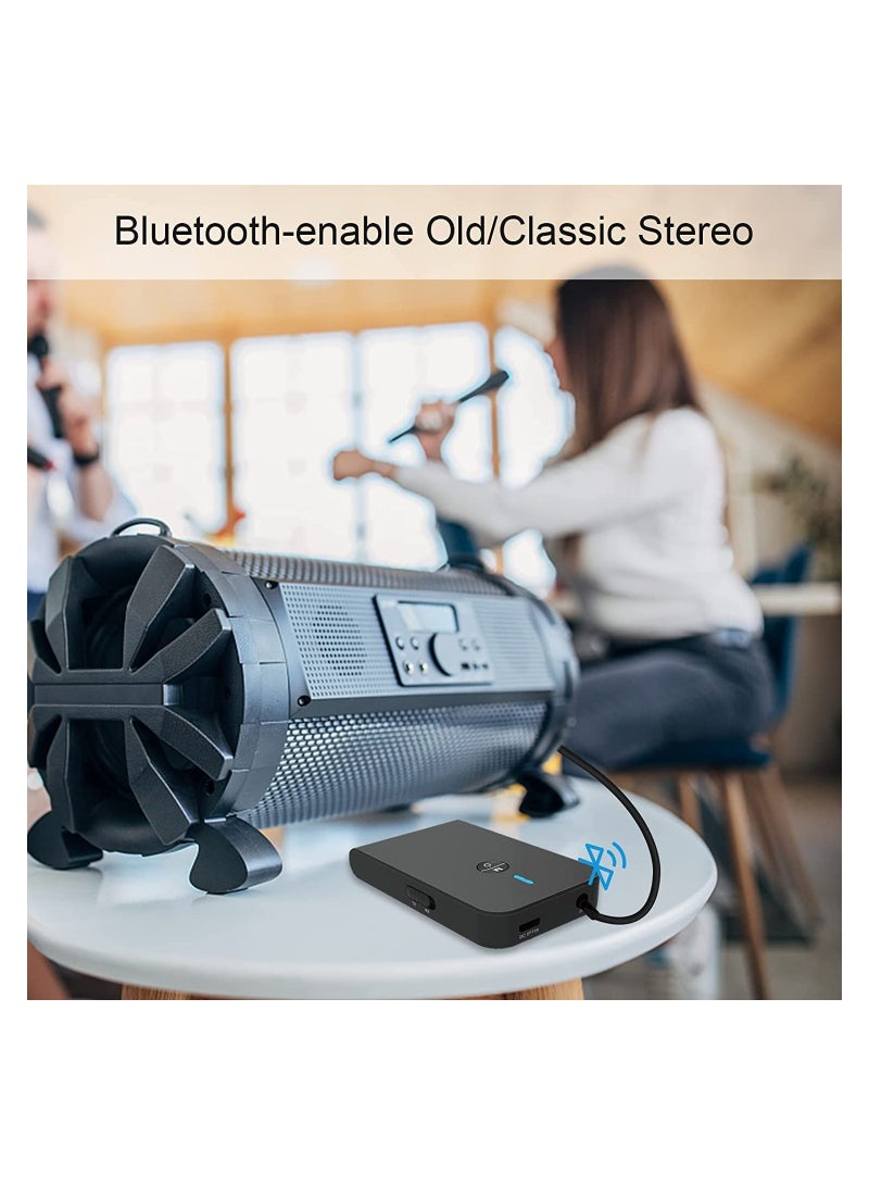 Bluetooth 5.0 Transmitter and Receiver 3-in-1 Wireless Bluetooth Adapter 3.5mm Bluetooth Audio Adapter for TV PC Headphones Speakers - Image 3