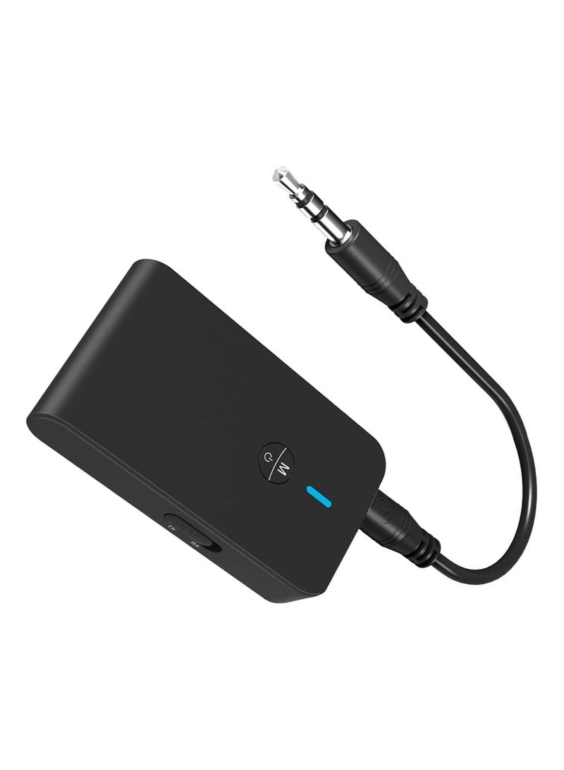 Bluetooth 5.0 Transmitter and Receiver 3-in-1 Wireless Bluetooth Adapter 3.5mm Bluetooth Audio Adapter for TV PC Headphones Speakers - Image 1