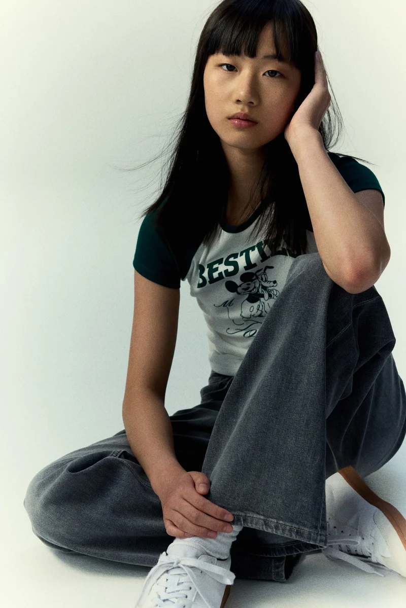 H&M Print-motif cotton top