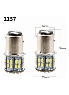 Generic Pack of 2 Super Bright BAY15D 1157 50SMD 1206 LED Car Brake Light, DC 12V 50 LEDs Auto Rear Tail Lights, Red Turn Signal Lamps Bulb  - Image 4