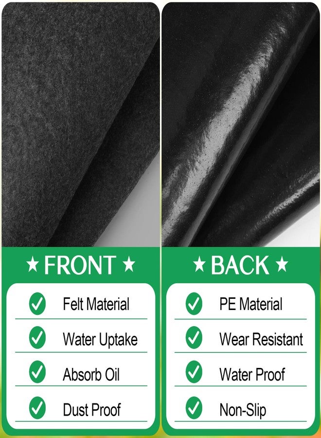 Tolanbbt Outdoor Storage Flooring Floor Mat - 6 x 4 FT Waterproof Carport Mat, Washable Furniture Pad, Dust, Oil, Protection, Storage Shed Not Included - Image 4