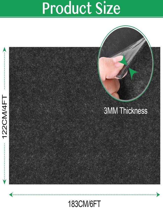 Tolanbbt Outdoor Storage Flooring Floor Mat - 6 x 4 FT Waterproof Carport Mat, Washable Furniture Pad, Dust, Oil, Protection, Storage Shed Not Included - Image 2
