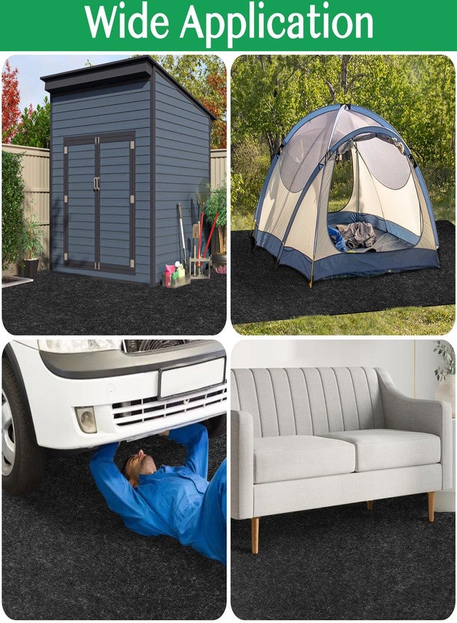 Tolanbbt Outdoor Storage Flooring Floor Mat - 6 x 4 FT Waterproof Carport Mat, Washable Furniture Pad, Dust, Oil, Protection, Storage Shed Not Included - Image 3