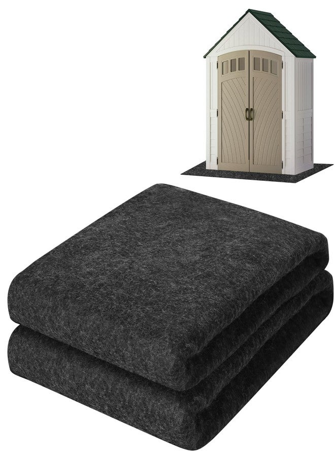 Tolanbbt Outdoor Storage Flooring Floor Mat - 6 x 4 FT Waterproof Carport Mat, Washable Furniture Pad, Dust, Oil, Protection, Storage Shed Not Included - Image 1