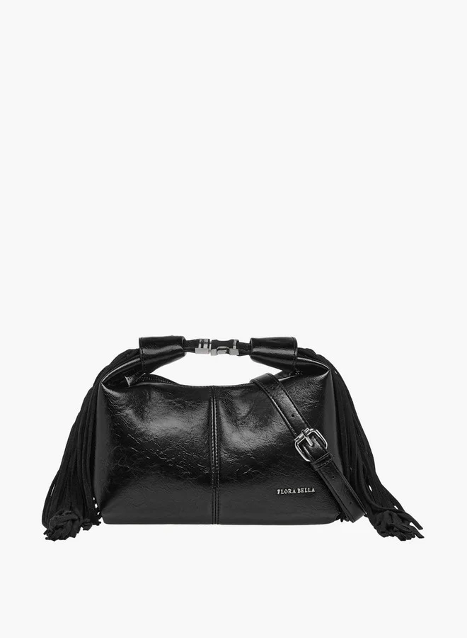 فلورا بيلا من شو إكسبرس Textured Shoulder Bag with Adjustable Strap and Zip Closure