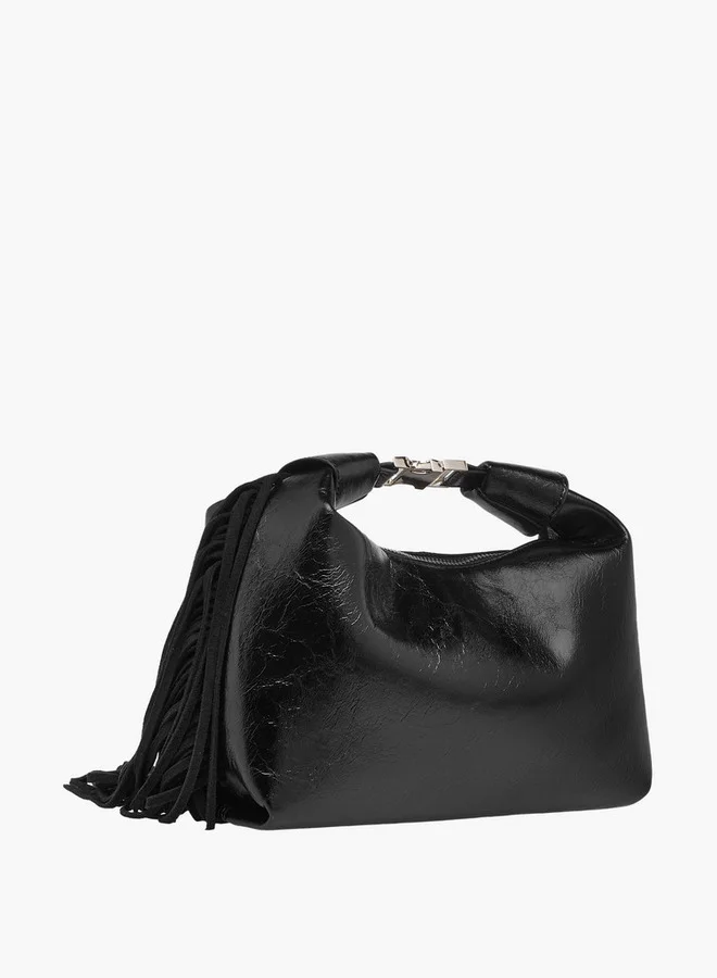 فلورا بيلا من شو إكسبرس Textured Shoulder Bag with Adjustable Strap and Zip Closure
