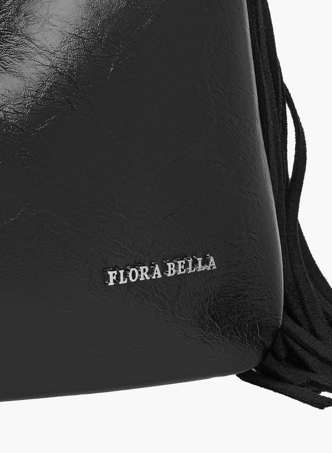 فلورا بيلا من شو إكسبرس Textured Shoulder Bag with Adjustable Strap and Zip Closure
