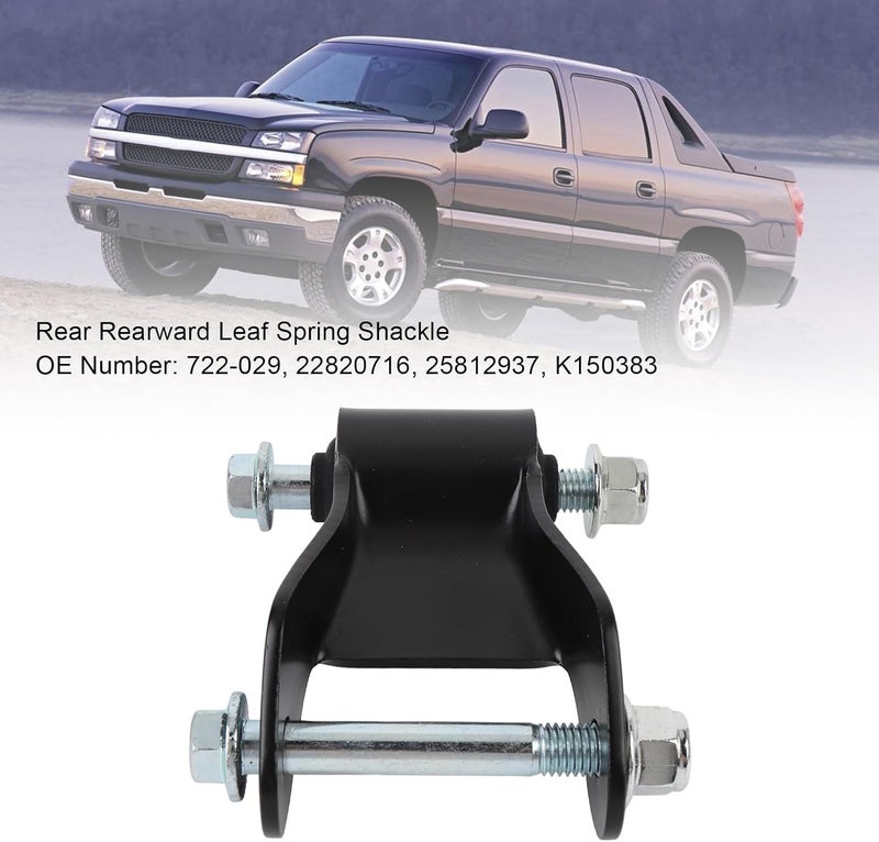 Car Rearward Leaf Spring Shackle, Rear Rearward Leaf Spring Shackle 722-029 Metal Enhanced Performance Rear Leaf Spring Shackle for 1500 HD Classic 2500 HD - Image 2