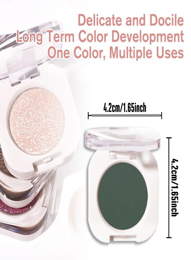 QIDSTERS Forest Green Matte Single Eyeshadow, Lightweight Blendable Mini Eye Shadow for Older Women, Monochrome Eyeshadow Palette Makeup Pigmented Waterproof, Vegan & Cruelty-Free, 16 - Image 5