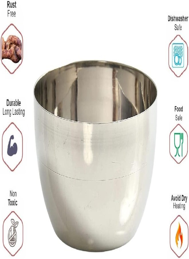LUXCKY Stainless Steel Vati, Bowl, Katori, Vadki for Kitchen (L Dia: 3.75") - Image 2