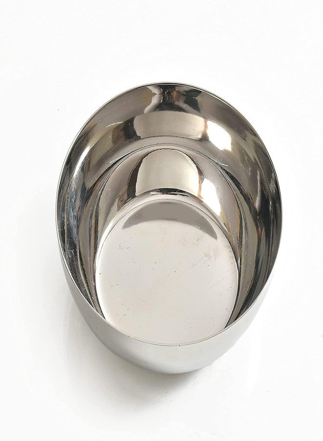 LUXCKY Stainless Steel Vati, Bowl, Katori, Vadki for Kitchen (L Dia: 3.75") - Image 5