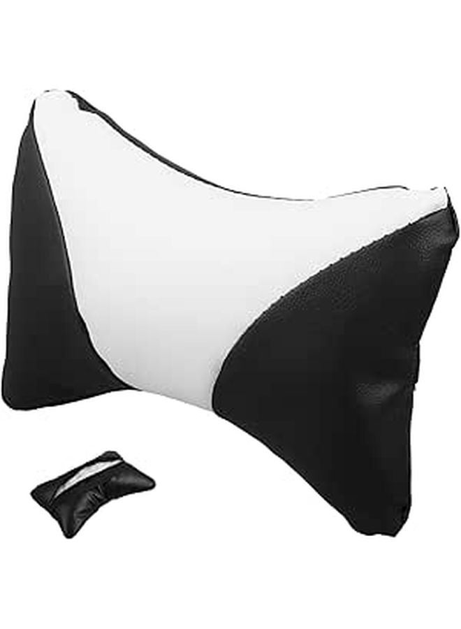 Ergonomic Memory Foam Neck Support Pillow Adjustable Headrest Cushion for Office Chair Black - Image 1