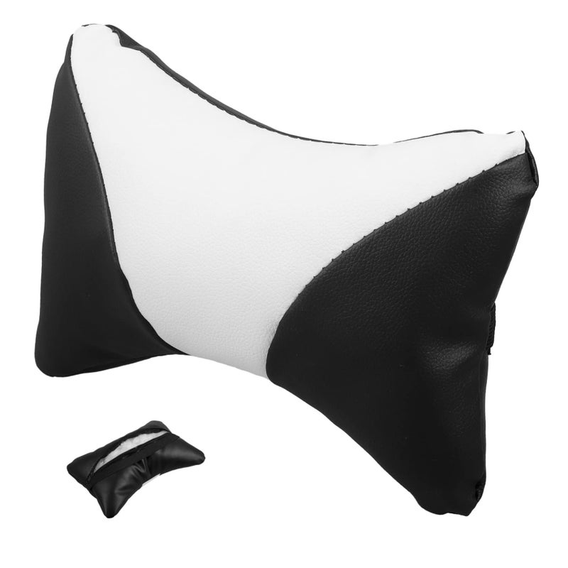 Ergonomic Memory Foam Neck Support Pillow Adjustable Headrest Cushion for Office Chair Black - Image 2