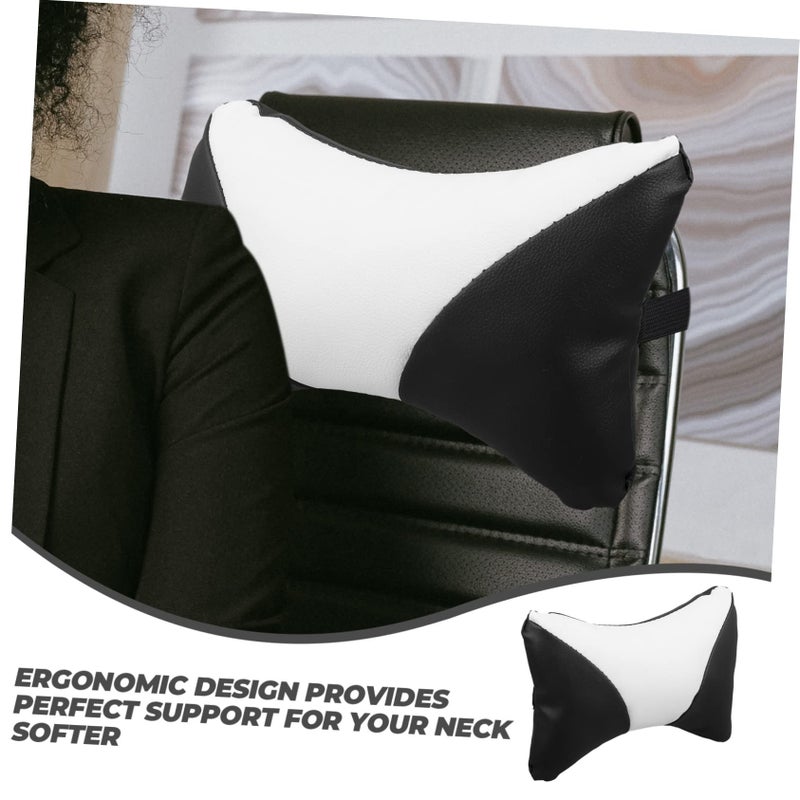 Ergonomic Memory Foam Neck Support Pillow Adjustable Headrest Cushion for Office Chair Black - Image 4