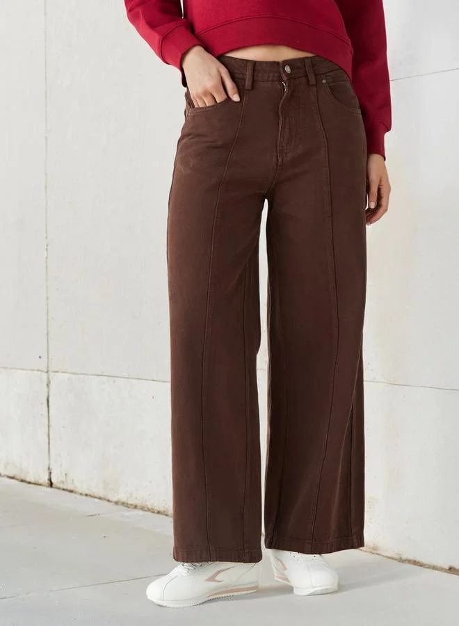 لي كوبر Lee Cooper Wide Leg Jeans