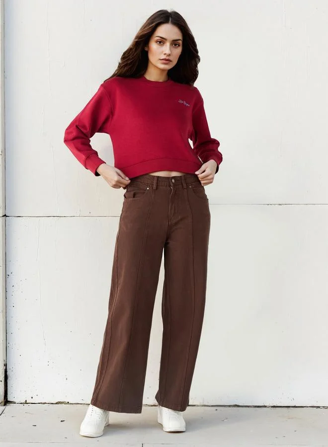 لي كوبر Lee Cooper Wide Leg Jeans