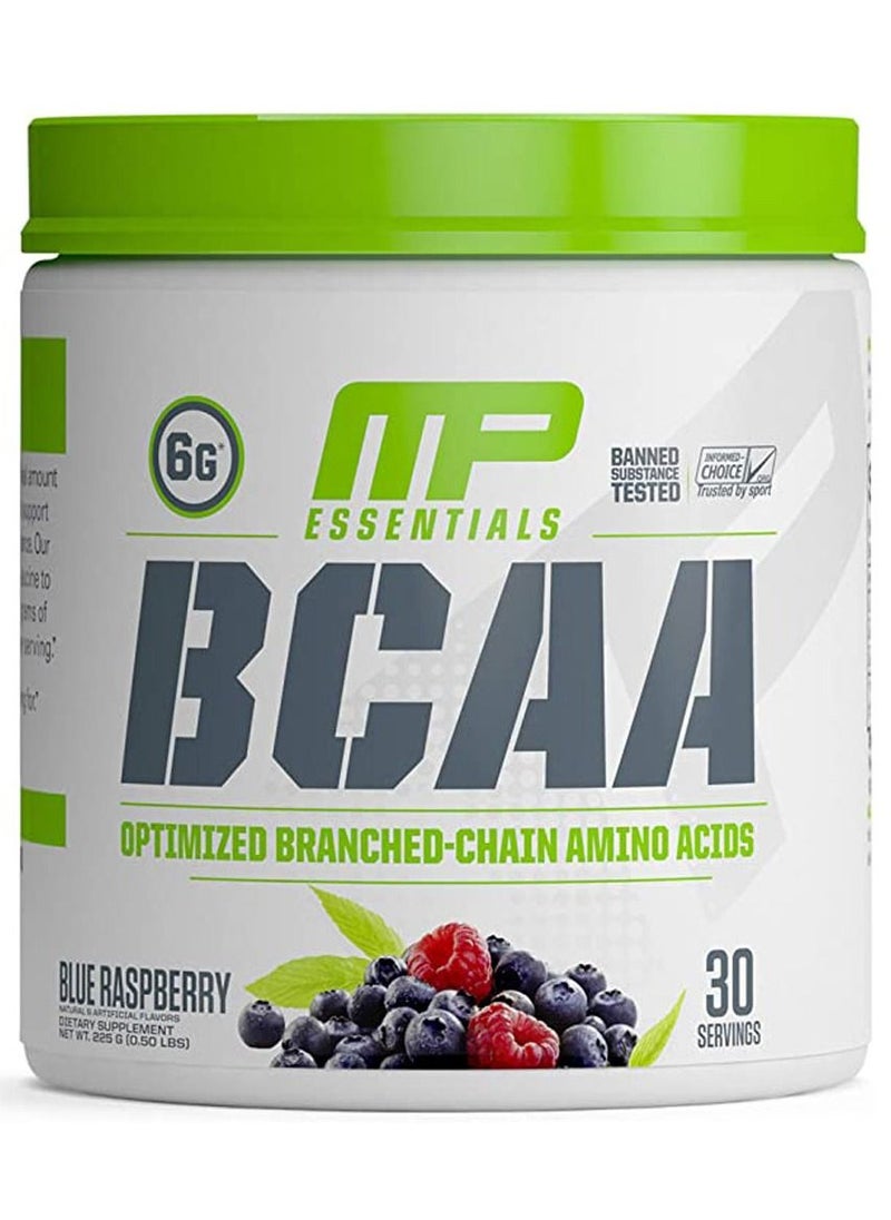 MusclePharm - MP Essentials BCAA Blue Raspberry 30 Servings - Image 1