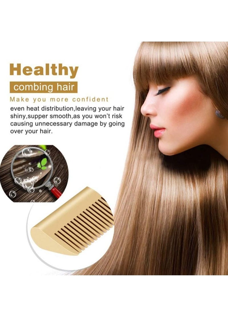 Hot Comb Hair Straightener Curler Hair Wet And Dry Use Professional Straightener Brush Electric Titanium Alloy Comb - Image 5