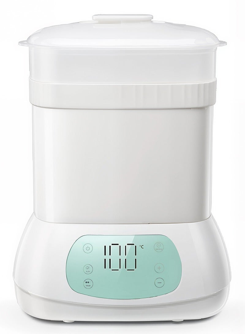 Birth - Electric Bottle Sterilizer RH-1008; 6-in-1 Steam Sterilizer with LCD Display, Auto Shut-Off, BPA-Free, Fits 6 Bottles; Fast Sterilization for Baby Bottles - Image 1