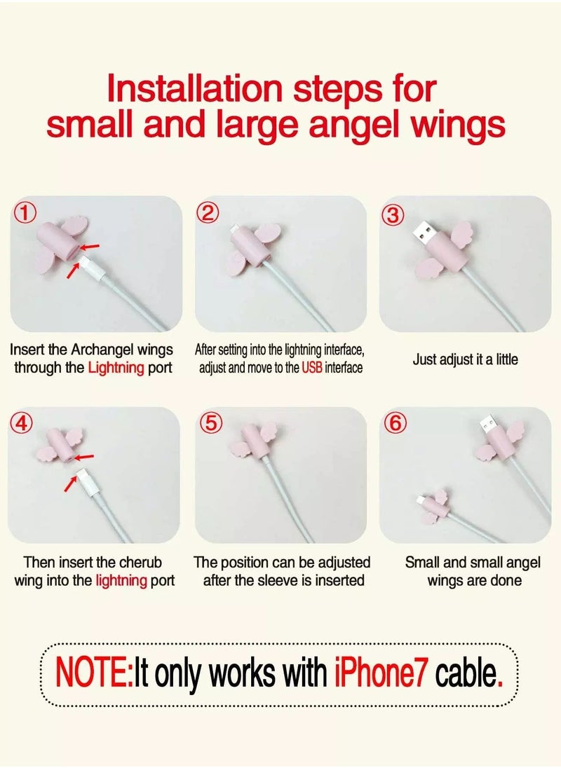 Generic 2pcs Cute Wing Design Data Cable Protector  - Image 3