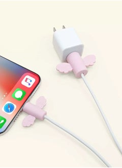 Generic 2pcs Cute Wing Design Data Cable Protector  - Image 2