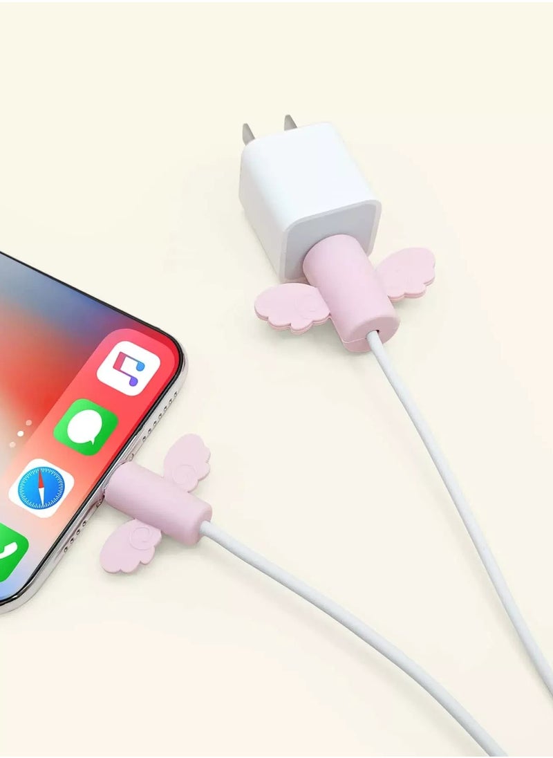 Generic 2pcs Cute Wing Design Data Cable Protector  - Image 2