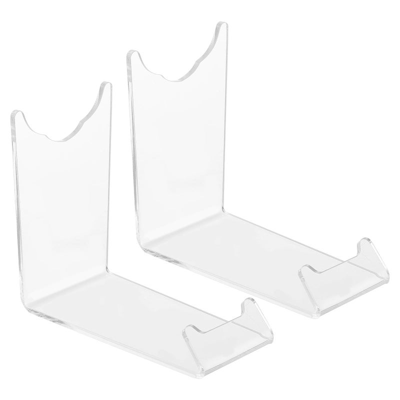 2 Pcs Acrylic Electric Razor Stand Desktop Storage Rack For Bathroom Organization - Image 2