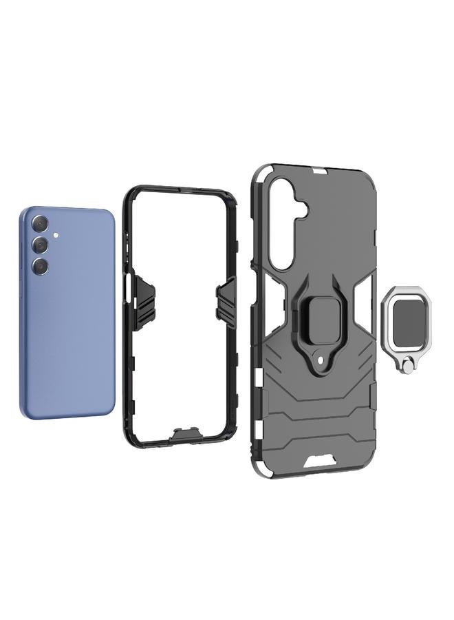 اس-توب جراب لهاتف Samsung Galaxy M35 PC + جراب هاتف واقٍ مقاوم للصدمات من مادة TPU مع حامل حلقي مغناطيسي - Image 5