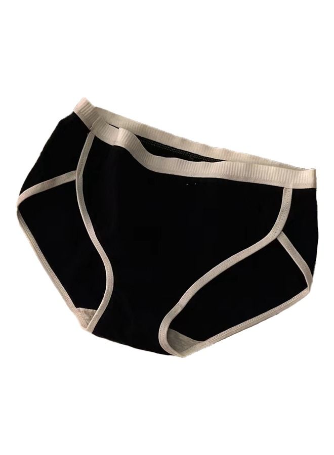 Zeemey 6-Piece Cotton Sport Bikini Breathable Panties Low Waist Fashionable Ladies Charming Thick Bottom