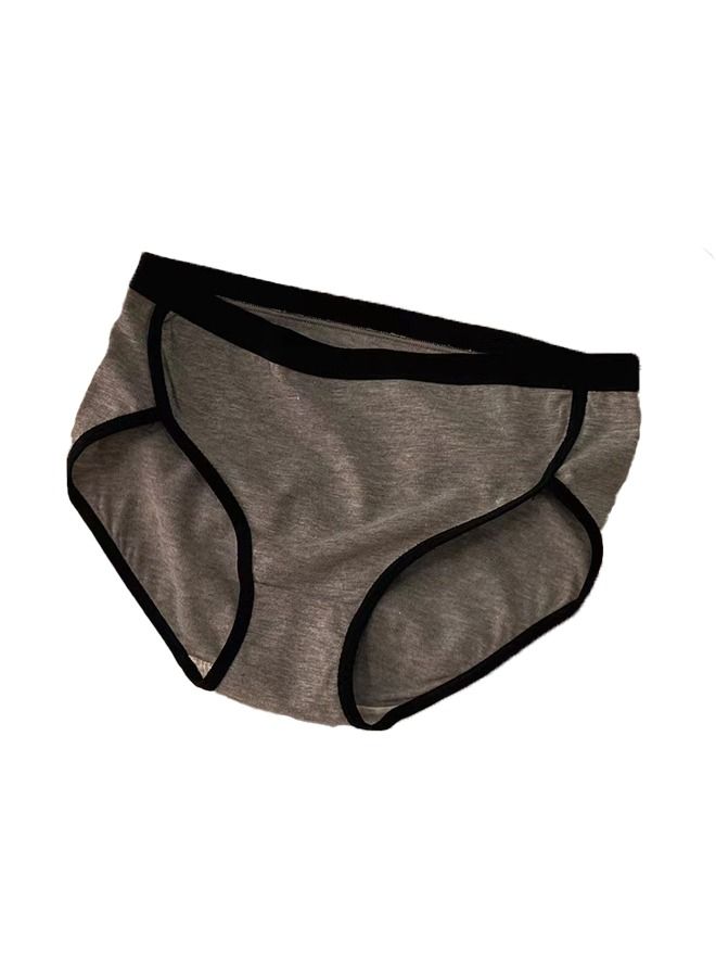 Zeemey 6-Piece Cotton Sport Bikini Breathable Panties Low Waist Fashionable Ladies Charming Thick Bottom